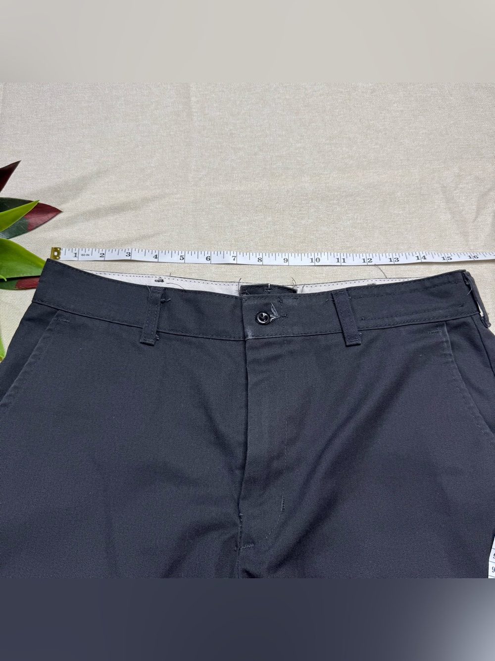 Red Kap Black Work Shorts Uniform Utility Flat Front Men’s 32 Made USA - Picture 8 of 10